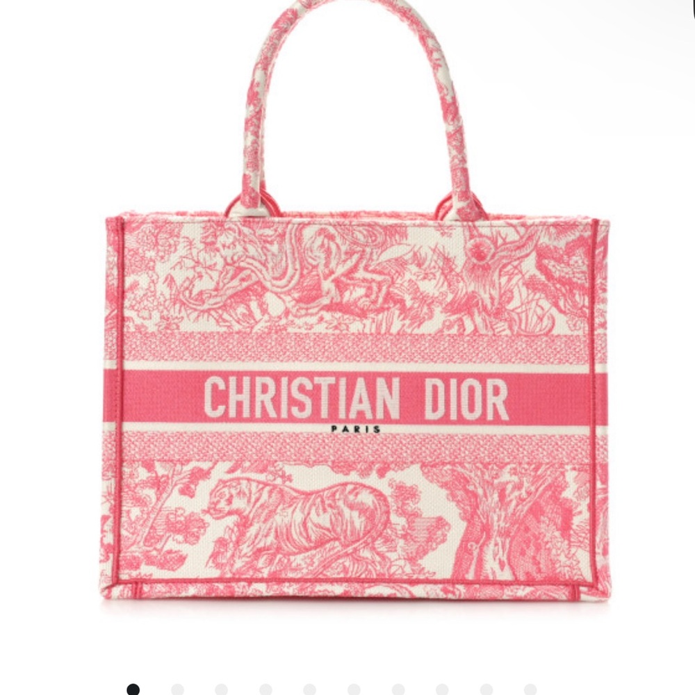 Christian Dior peony medium tote
